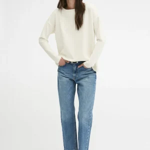 My Essential Wardrobe Elle Boxy – Sweatshirt – Snow White Les achats en ligne 9