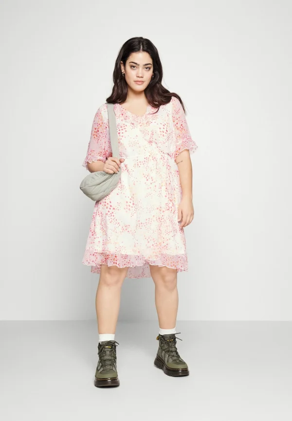 Dernières Nouveautés Vero Moda Curve Vmdora Kaya Short Dress – Robe De Jour – Snow White/Dora 3